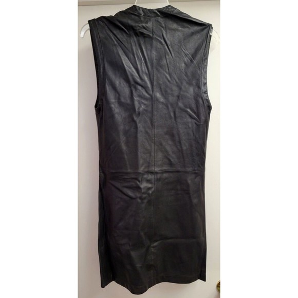 Saks Fifth Ave Oak Leather Judogi Vest Jacket Black Size XS New w/tag 16.5x39 - Picture 6 of 6
